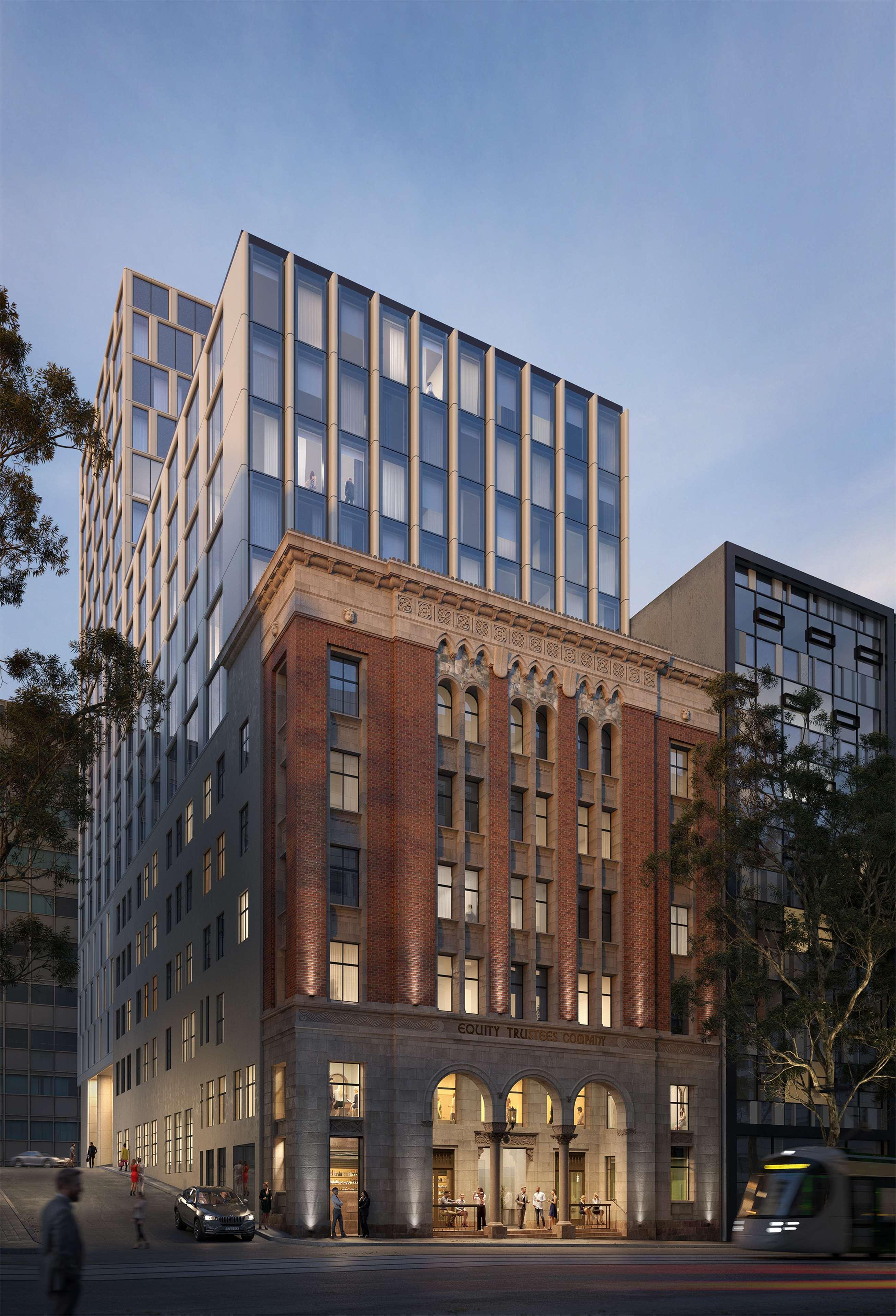 Hilton Melbourne Little Queen Street Exterior photo The proposed hotel