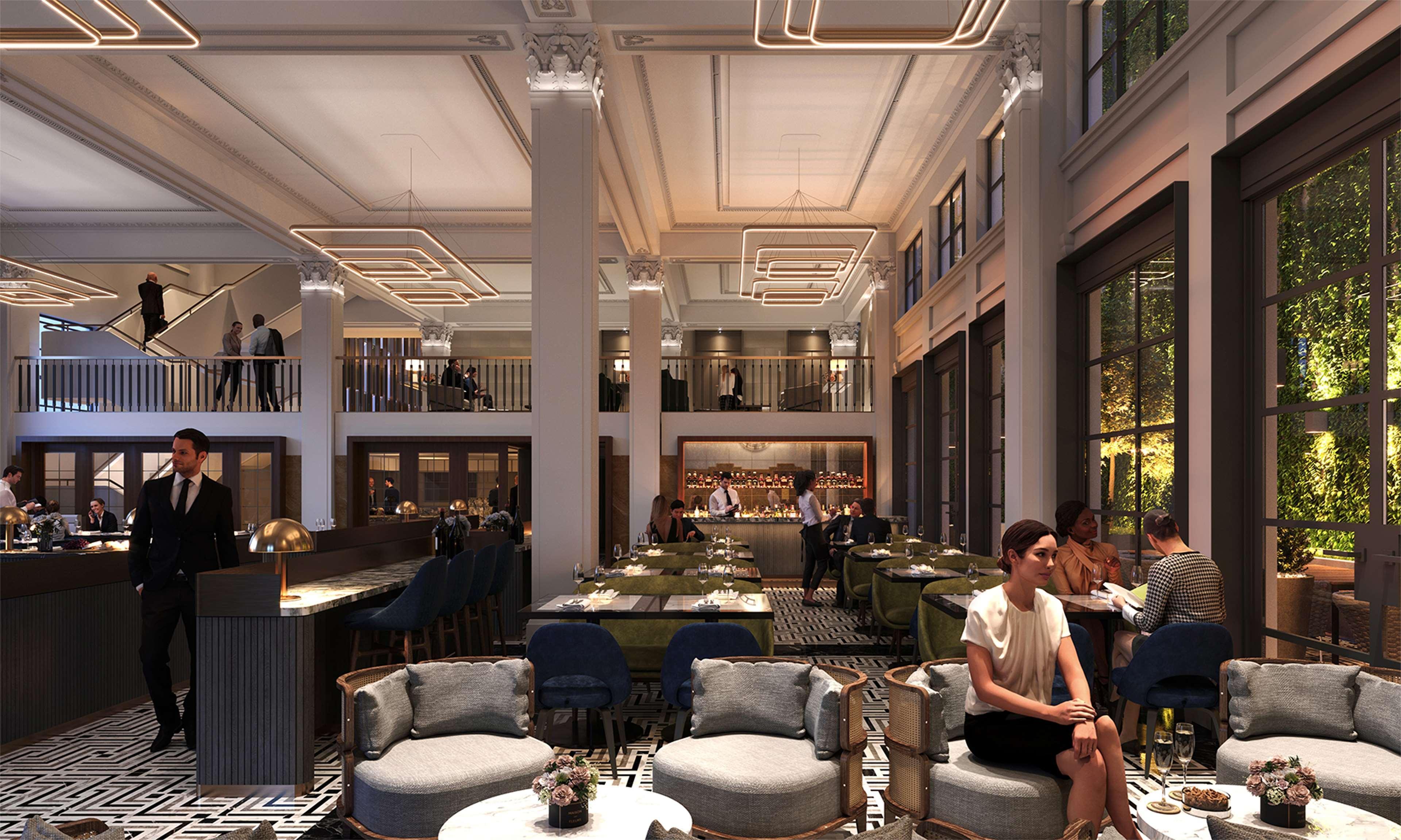 Hilton Melbourne Little Queen Street Exterior photo The interior of the restaurant